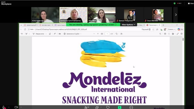 Міжнародні кар’єрні горизонти: зустріч студентів ЄУ з Mondelēz International.
